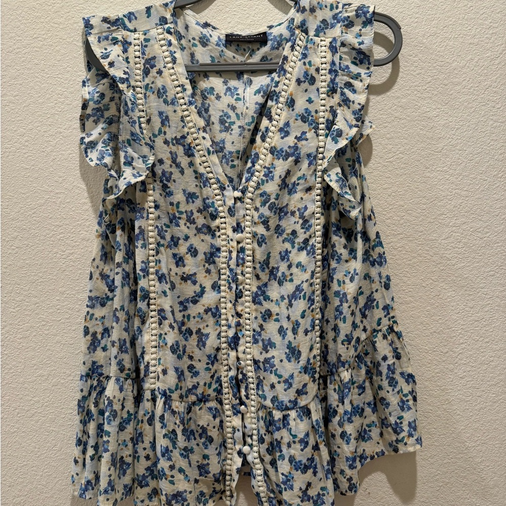 Lane Bryant peplum floral top